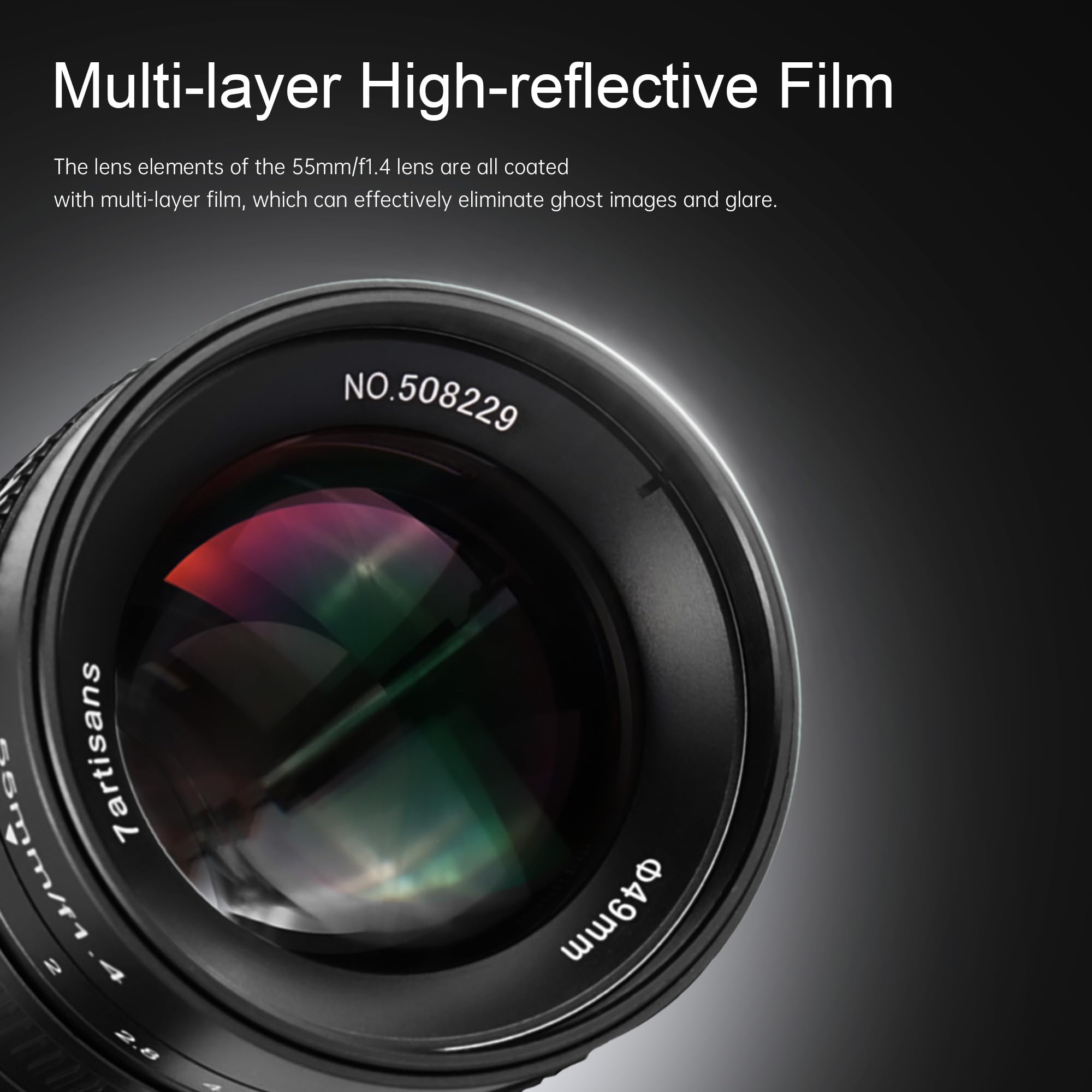 Amazon.co.jp: 7artisans 55mm F1.4 マニュアルフォーカスカメラレンズ